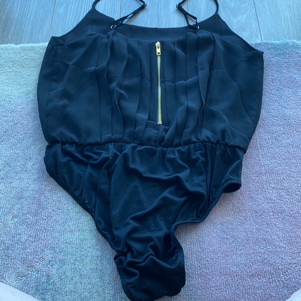 Back Zip Black Leotard - image 3